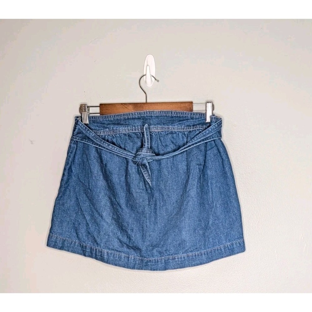 Madewell Denim Jean Micro‎ Mini Skirt Size XS Elastic Waist Cute Skirt - Picture 7 of 16